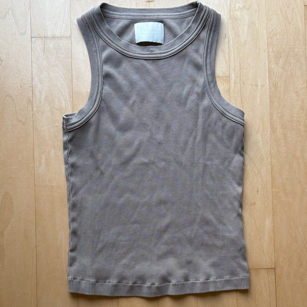 Citizens Of Humanity Brown Ribbed Top